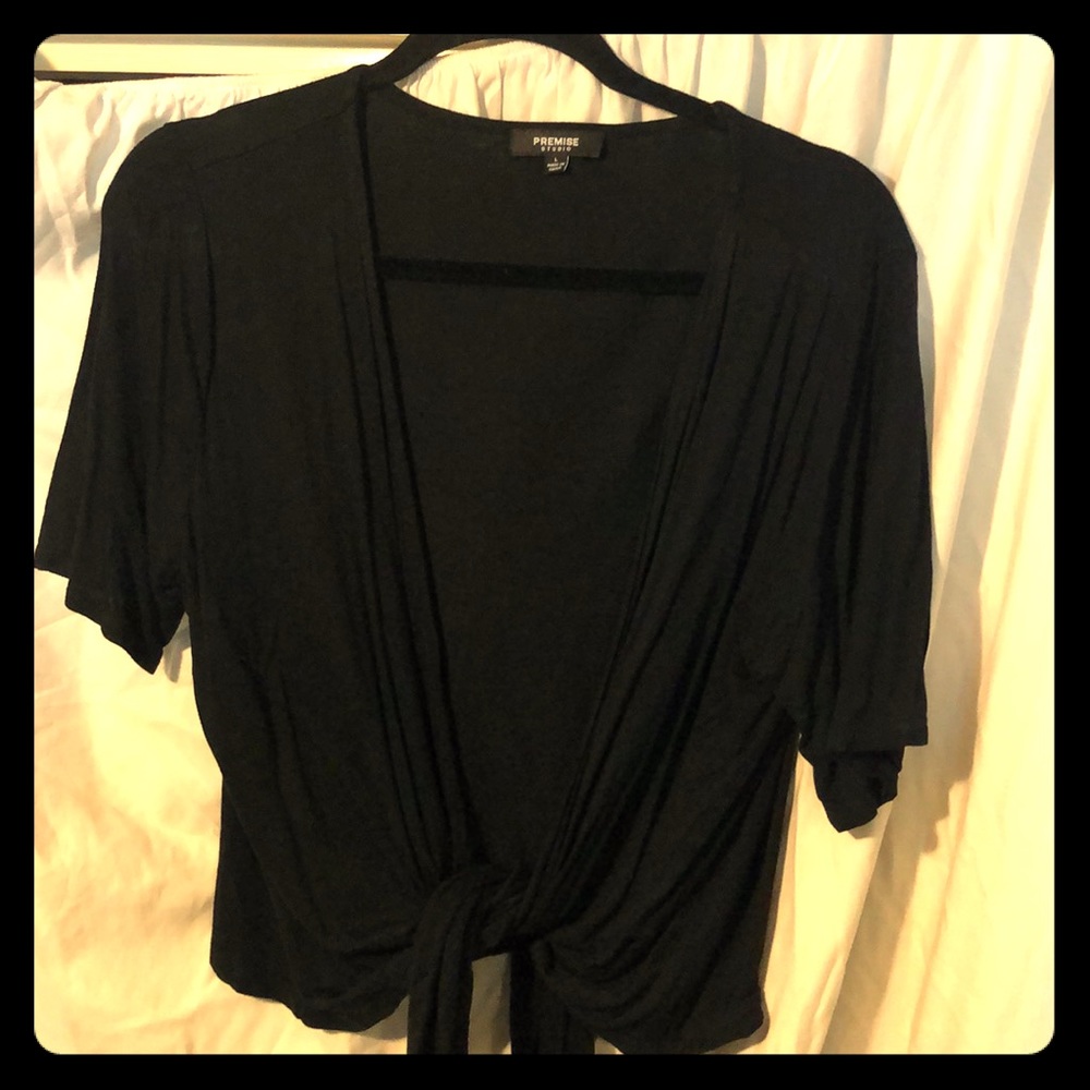 Black cardigan